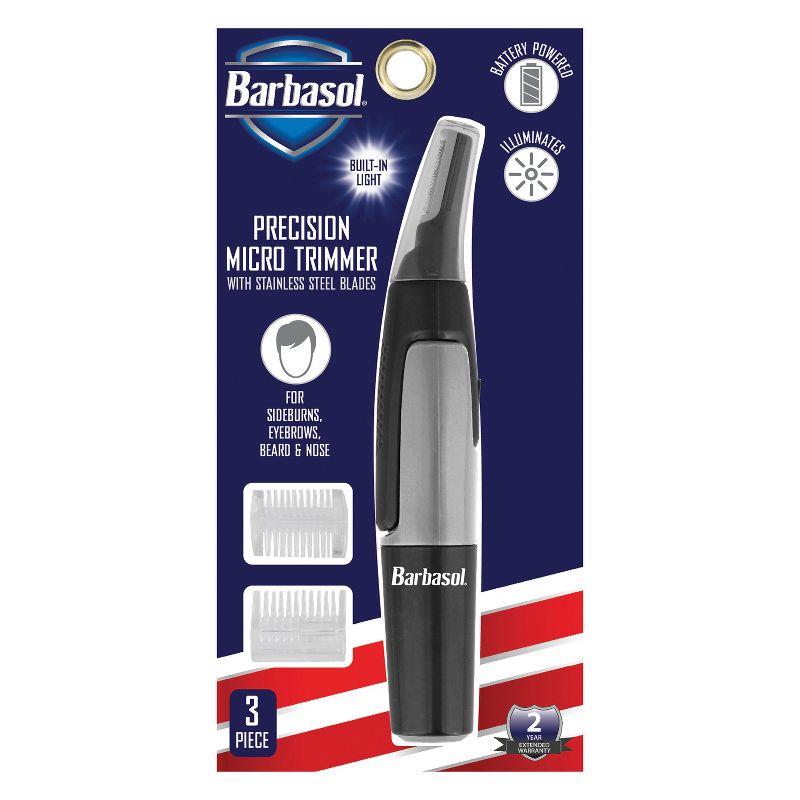 Barbasol® LED Micro Precision Ear and Nose Hair Trimmer, 4 of 6