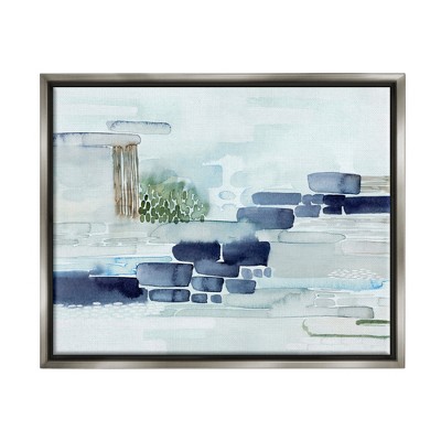 Stupell Industries Modern Abstract Coastal Landscape Organic Blocks