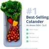 Over the Sink Colander Strainer Basket - Wash Vegetables and Fruits, Drain Cooked Pasta and Dry Dishes - 2 of 4