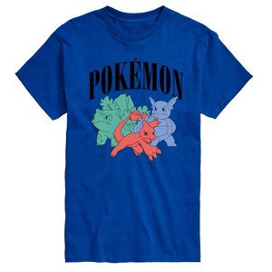 Men's - Pokémon - Pokemon Charmeleon Ivysaur Wartortle-Men's Short Sleeve Graphic T-Shirt Short Sleeve Graphic T-Shirt - 1 of 3
