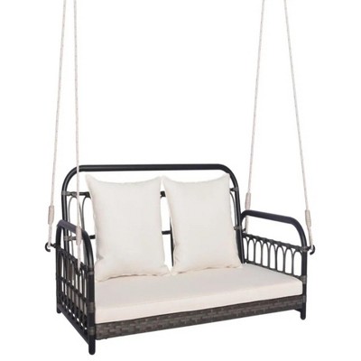 45"2-Person Outdoor Hanging Chair with Ropes