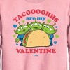 Boys' - Toy Story - Tacos Are My Valentine Graphic Long Sleeve Fleece Sweatshirt - 2 of 3