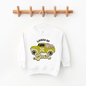 The Juniper Shop Loads Of Luck Retro Truck Toddler Graphic Sweatshirt - 1 of 2
