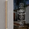 DORESshop 80 in. Black Modern 1-Light Integrated LED Outdoor Wall Light for Garden, Waterproof Porch Lantern Sconce - 4 of 4