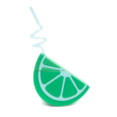 9.9 fl oz Novelty Straw Cups Green Slice - Bullseye's Playground™