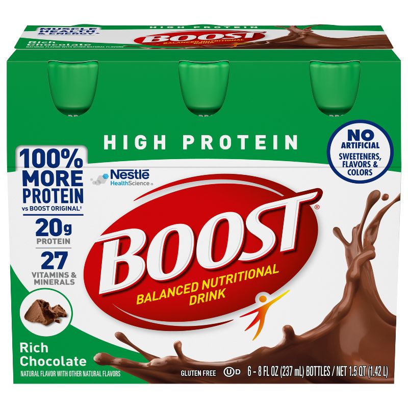 Boost High Protein Nutritional Shake - Chocolate - 6pk, 1 of 10