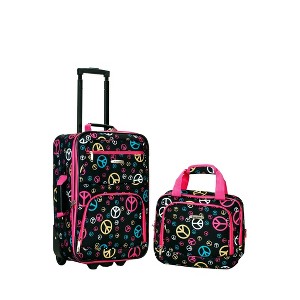 Rockland Fashion 2pc Softside Checked Luggage Set - 1 of 2