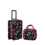 Rockland Fashion 2pc Softside Checked Luggage Set