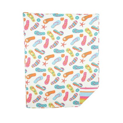 C&F Home Flip Flop Life Quilted Cotton 48" x 60" Throw Blanket