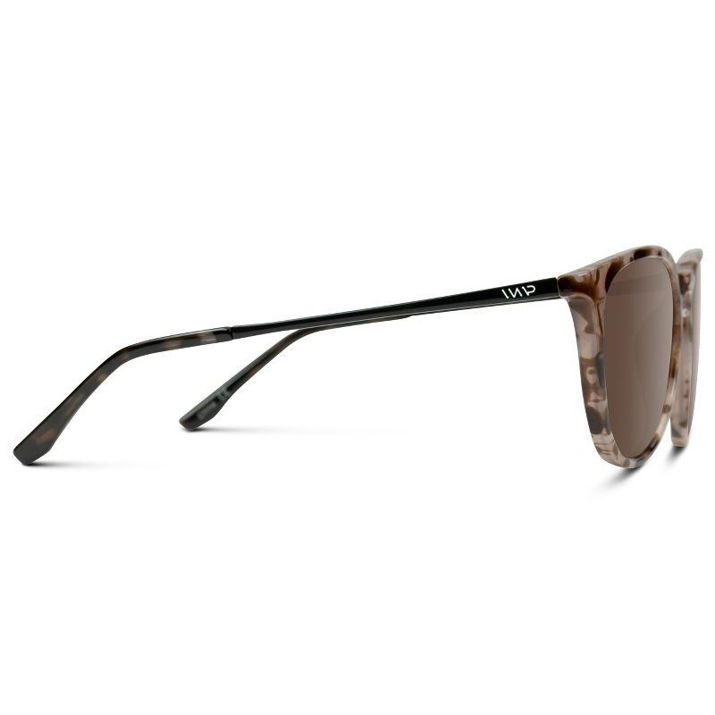 WMP Eyewear Metal Temple Round Polarized Sunglasses, 3 of 5