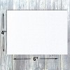 Hamilco White Linen Cardstock Paper Flat 4x6 Blank Index Cards Card Stock 80lb Cover 100 Pack - 2 of 4