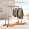 GustoWave Portable Rolling Clothes Rack with Adjustable Height & Lockable Casters for Living Room, Bedroom - 4 of 4