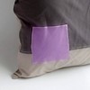 Slickblue Decorative Knitted Patchwork Fabric Pillow Cushion - 19.7x19.7 inches, 3 Different Design Options - 2 of 4