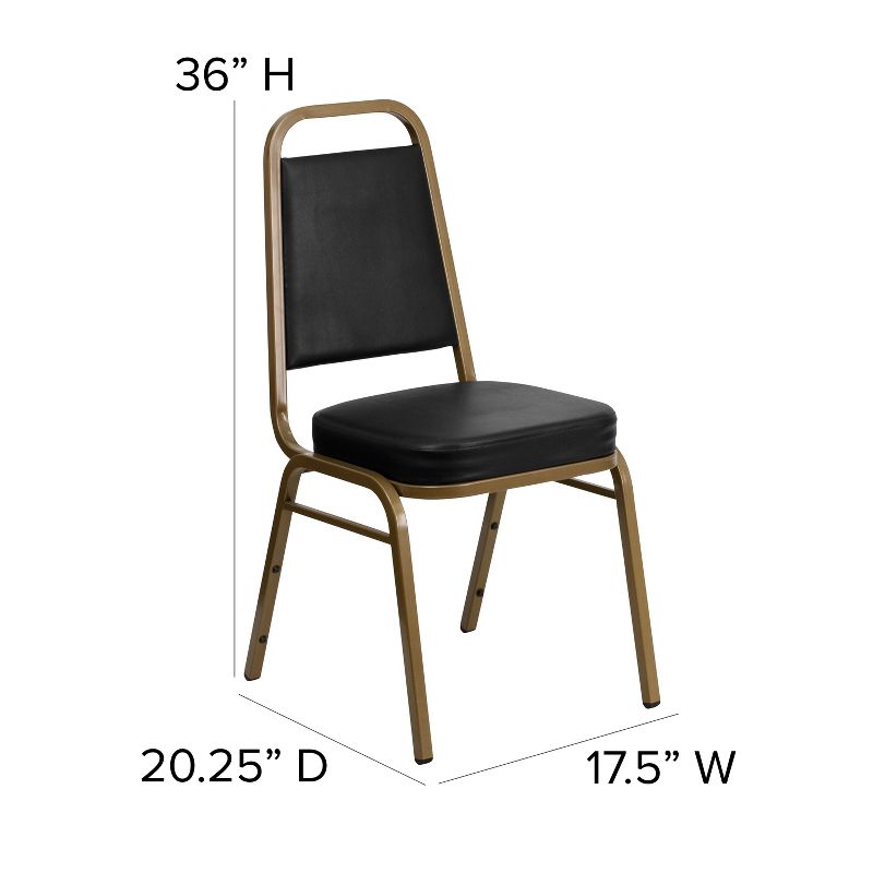 Flash Furniture HERCULES Series Trapezoidal Back Stacking Banquet Chair with 2.5" Thick Seat, 6 of 16