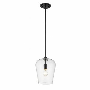 Joliet Modern Glass Pendant Light - 9" Wide, 12.25" High, Dimmable, 1 Bulb, Dry Rated - 1 of 1