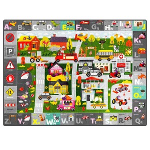 QUOKKA Classroom Rug for Kids - ABC Rugs for Playroom - 60x41" | 78x59" - 1 of 1