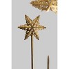 Metal Stars on Marble Bases Set of 3 – 23"H – Gold – Brass Distressed Finish By Kalalou - 3 of 3