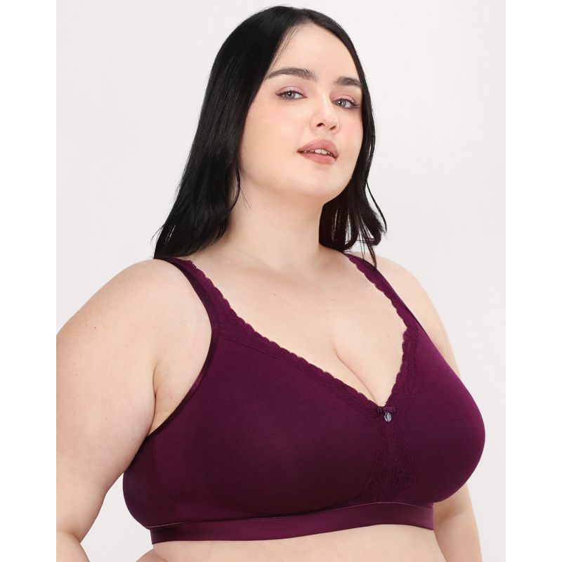 Curvy Couture  Women's Cotton Luxe Unlined Wireless Bra, 6 of 7