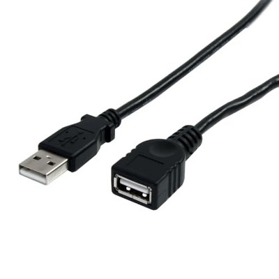 BYTECH 10FT USB 2.0 EXTENSION CABLE-BK CLMCCA100BK
