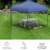 10x10 Pop Up Canopy Tent with Sidewall, One-Button Setup, Adjustable Height, Roller Bag & Sandbags, for Patio, Beach, Garden, Camping & Party Use - 3 of 4