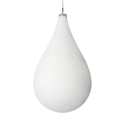 Vickerman 10.5" Flocked Drop Ornament
