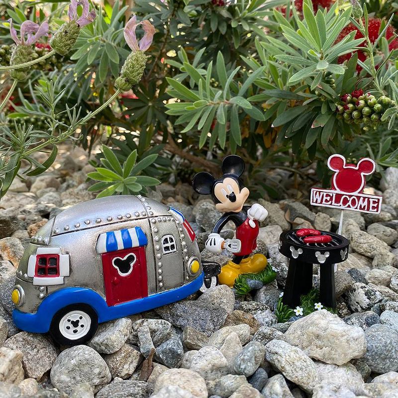 Disney 4pc Polyester/Stone Mickey Mouse Miniature Garden Set, 5 of 7