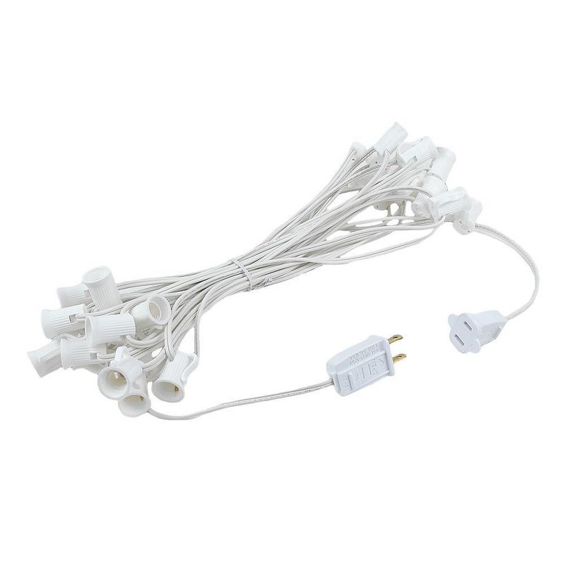Novelty Lights 25 Feet G40 Globe Outdoor Patio String Lights, White Wire, 3 of 8