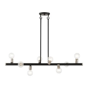 Livex Lighting Bannister 8 - Light Chandelier in  Black/Brushed Nickel - 1 of 1