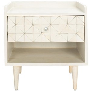 Zinnia 1 Shelf 1 Drawer Nightstand - NST9000 - Safavieh - 1 of 4