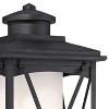 Minka Lavery Modern Outdoor Post Light Fixture Matte Black 20 3/4" Etched Opal Glass Shade for Exterior Barn Deck Porch Yard Patio - 2 of 3