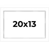 PosterPalooza | Modern Shadow Box 1" Depth White Picture Frame - UV Acrylic, Backing Board, Hanging Hardware - 2 of 4