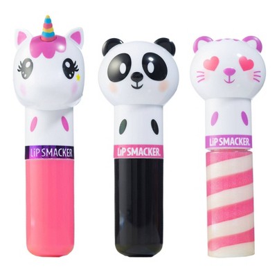 Lip Smacker Lippy Pal Lip Balm - Unicorn/Panda/Kitten - 3pk