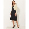 INSPIRE CHIC Women's Solid Open Front Curved Hem Stretchy Fabric Crop Bolero Shrug - 3 of 4