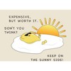 "Eggspensive Eggs - Keep On The Sunny Side" Adult Crew Neck Short Sleeve Tee - 2 of 2