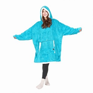 Tirrinia Woman Blanket Hoodie Sweatshirts, Wearable Fluffy Fleece Plush Blanket, Lightweight Cozy Sweatshirt Blanket Valentine’s Day Gift for Her - 1 of 4