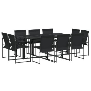 vidaXL Patio Dining Set Garden Table and Chairs Outdoor Furniture Textilene - 1 of 4