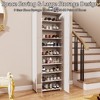 CIPACHO 6 Mirror-Door Shoe Cabinet - Entryway Storage Holds 36 Pairs, Adjustable Shelves & Dust-Proof (Hallway/Apartment) - 3 of 4