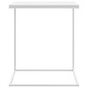 vidaXL Side Table White Engineered Wood, Iron Compact Durable - 21.7" x 13.8" x 26" White without wheels - 2 of 4