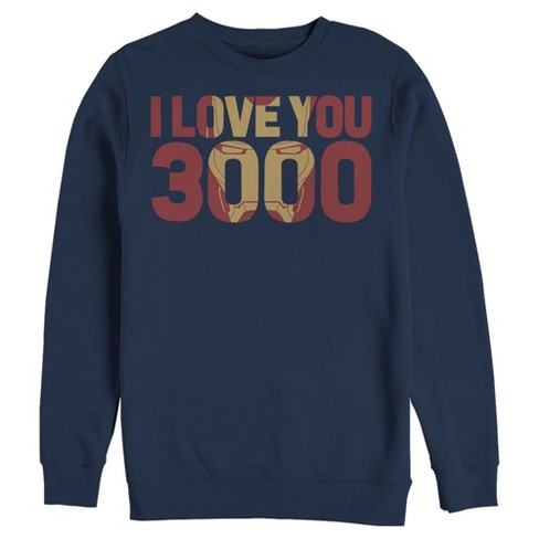 Men's Marvel Iron Man Forever Love 3000 Sweatshirt - image 1 of 3