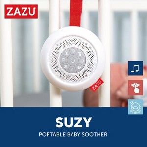 Zazu Kids Suzy the Portable Baby Soother, 6 Calming Sounds, White Noise Hush Machine - for New Parents, Newborn & Infant Sleep Aid, Cry Sensor - 1 of 4
