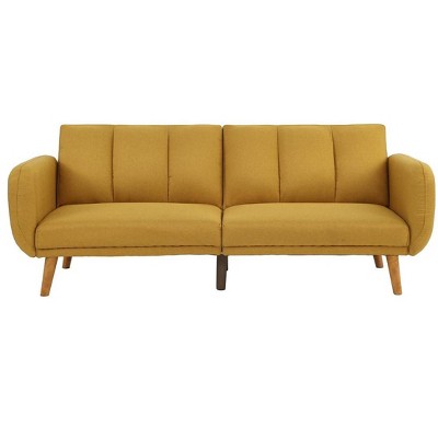 NicBex 81 Inch Loveseat Sofa Modern Upholstered Polyester Fabric Convertible Sofa Bed with Wood Legs for Living Room,Apartment