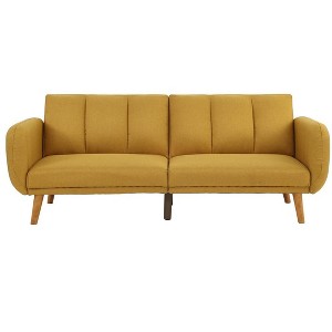 NicBex 81 Inch Loveseat Sofa Modern Upholstered Polyester Fabric Convertible Sofa Bed with Wood Legs for Living Room,Apartment - 1 of 4