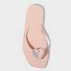 Women's Heart Thong Flip Flop Sandals - Shade & Shore™ Roseanne Blush - 3 of 4