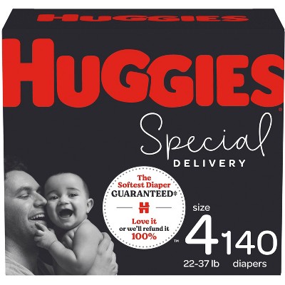 Huggies Special Delivery Hypoallergenic Baby Disposable Diapers Economy Plus Pack - Size 4 - 140ct