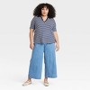Women's Short Sleeve Ribbed Polo Shirt - Ava & Viv™ - 3 of 3