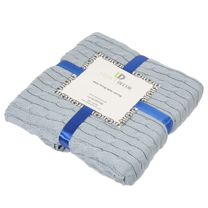 Legacy Decor Knit Design Soft Lightweight Throw Blanket, 2 of 3