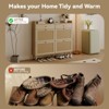 Rattan Shoe Cabinet Storage for Entryway with 4 Flip Drawers and 2 Drawer, Farmhouse Narrow for Entrance Entry Way - 4 of 4