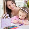 Laromni"66Pcs Charm Bracelet & Necklace Making Kit for Kids - Colorful DIY Jewelry Set with Gift Box"BluePinkPurpleRed - 4 of 4