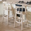 NicBex Swivel Bar Stools,Modern Leather Wooden Counter Height Barstools Chair,Stools for Kitchen,Counter,Living Room,Cafe - 2 of 4