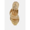 Benched Metallic Faux Leather Wedge Sandals Women - 4 of 4